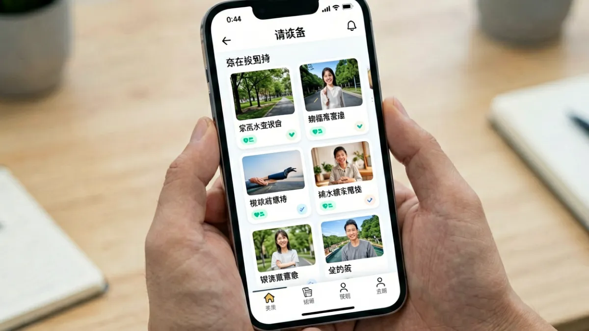 用户在手机端浏览色花堂内容，展示移动端适配与操作流畅度